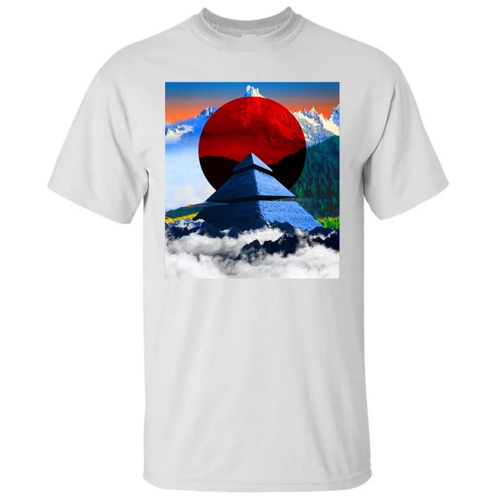 Pyramid Mountain Landscape Art Tall T-Shirt