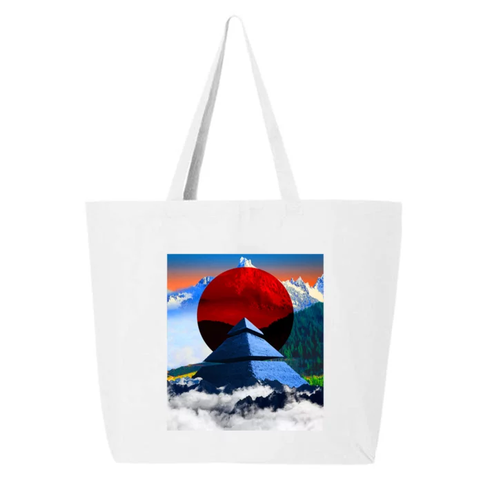 Pyramid Mountain Landscape Art 25L Jumbo Tote