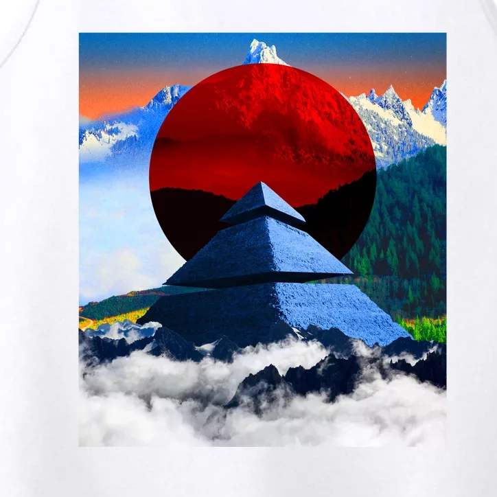 Pyramid Mountain Landscape Art Performance Tank