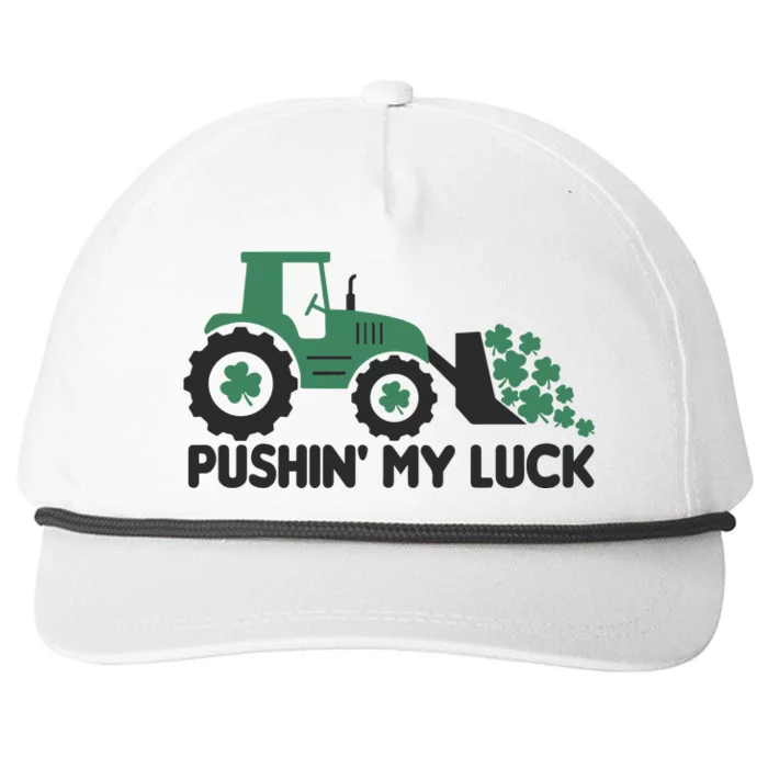 Pushing My Luck St PatrickS Day Snapback Five-Panel Rope Hat