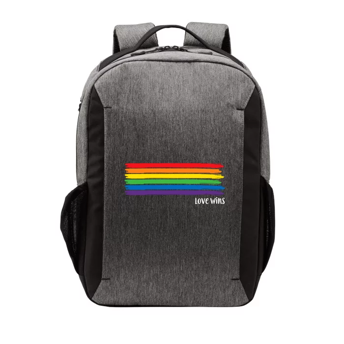 Pride Month Love Wins Rainbow Vector Backpack