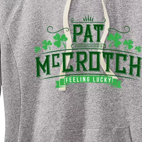 Pat Mccrotch Luck Of The Irish Funny St Patricks Day Women's Fleece Hoodie