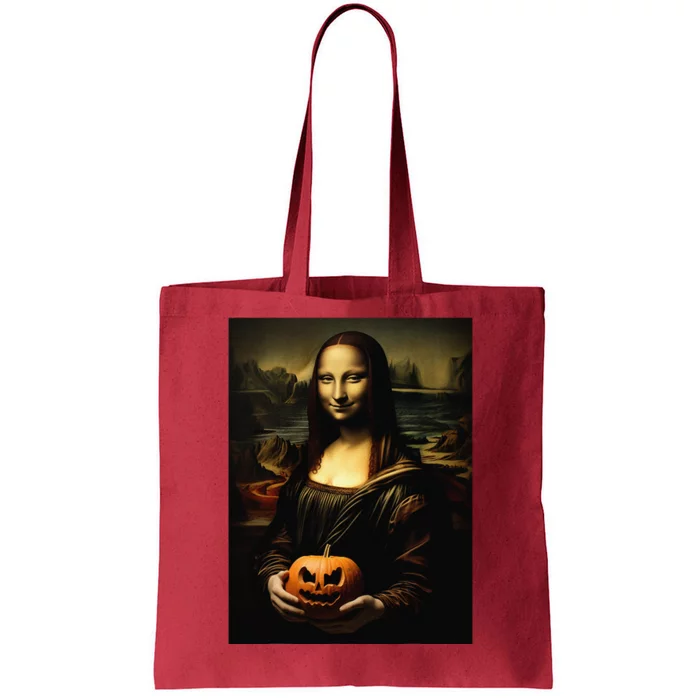 Pumpkin Mona Lisa A Pumpkin On Classic Art Tote Bag