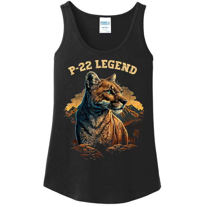 P22 Mountain Lion Silver Lake P22 Ladies Essential Tank