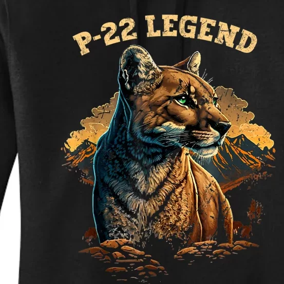 P22 Mountain Lion Silver Lake P22 Women's Pullover Hoodie