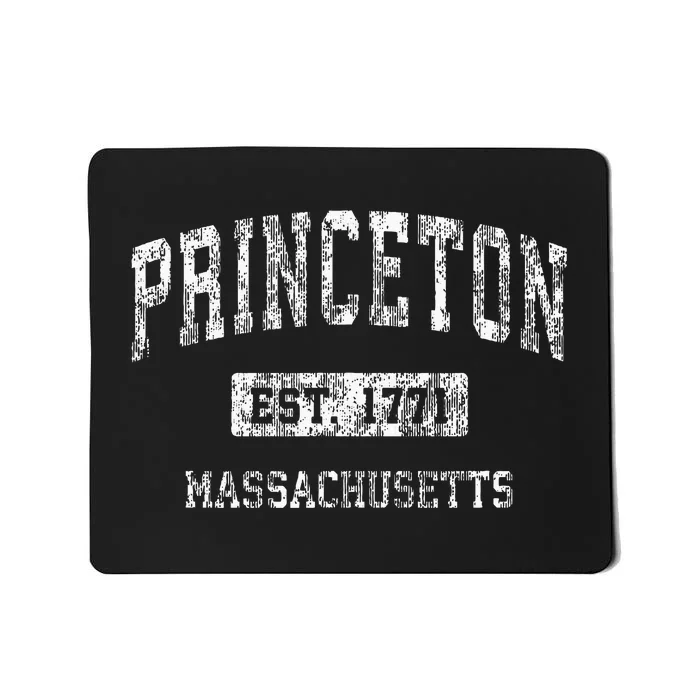 Princeton Massachusetts Ma Vintage Sports Established Mousepad