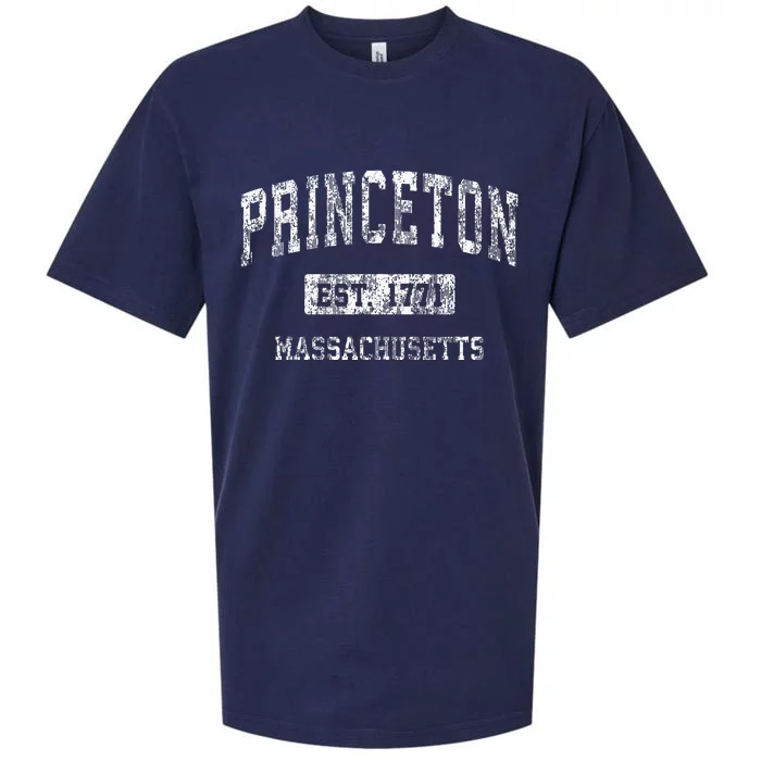 Princeton Massachusetts Ma Vintage Sports Established Sueded Cloud Jersey T-Shirt