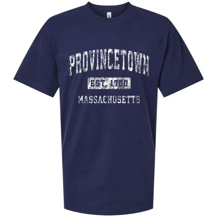 Provincetown Massachusetts Ma Vintage Established Sports Sueded Cloud Jersey T-Shirt