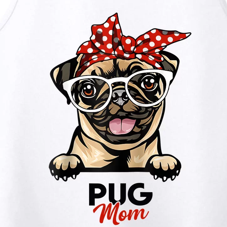 Pug Mom Mothers Day Dog Lovers Gifts For Women Performance Tank