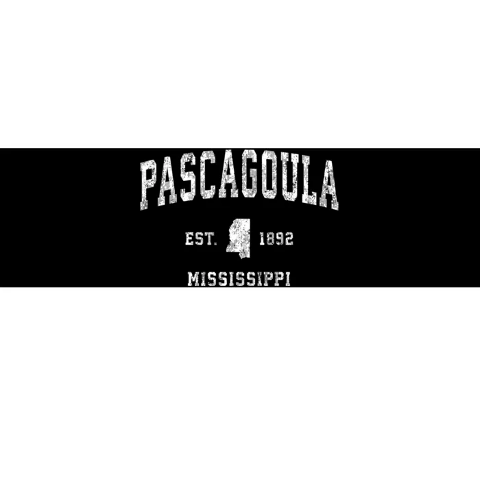 Pascagoula Mississippi Ms Vintage Athletic Sports Bumper Sticker