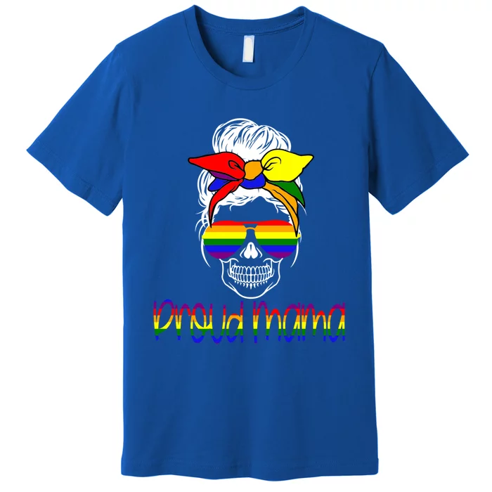 Proud Mom Mama Gay Pride Lgbtq Lesbian Cute Gift Premium T-Shirt