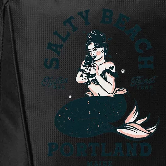 Portland Maine Mermaid Maine Lobster Oyster Mermaids City Backpack