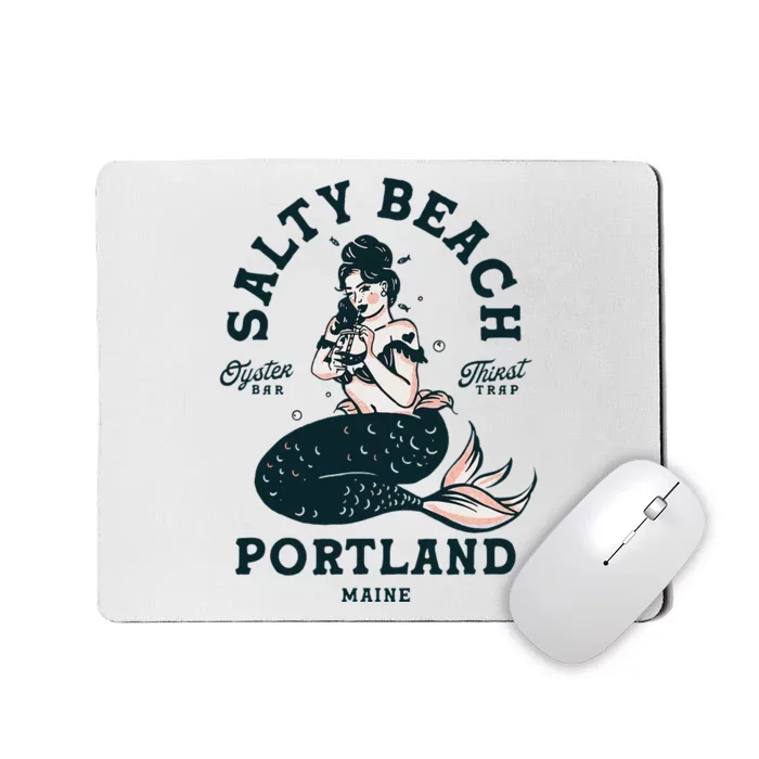 Portland Maine Mermaid Maine Lobster Oyster Mermaids Mousepad