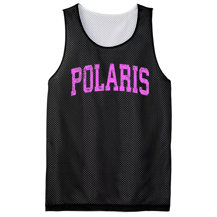 Polaris Montana MT Vintage Athletic Sports Pink Mesh Reversible Basketball Jersey Tank