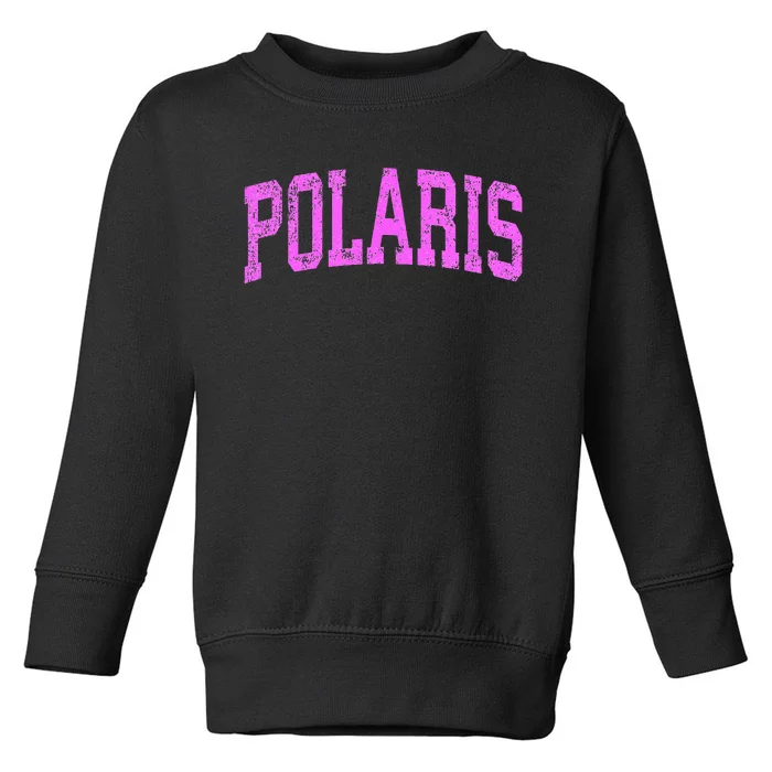 Polaris Montana MT Vintage Athletic Sports Pink Toddler Sweatshirt