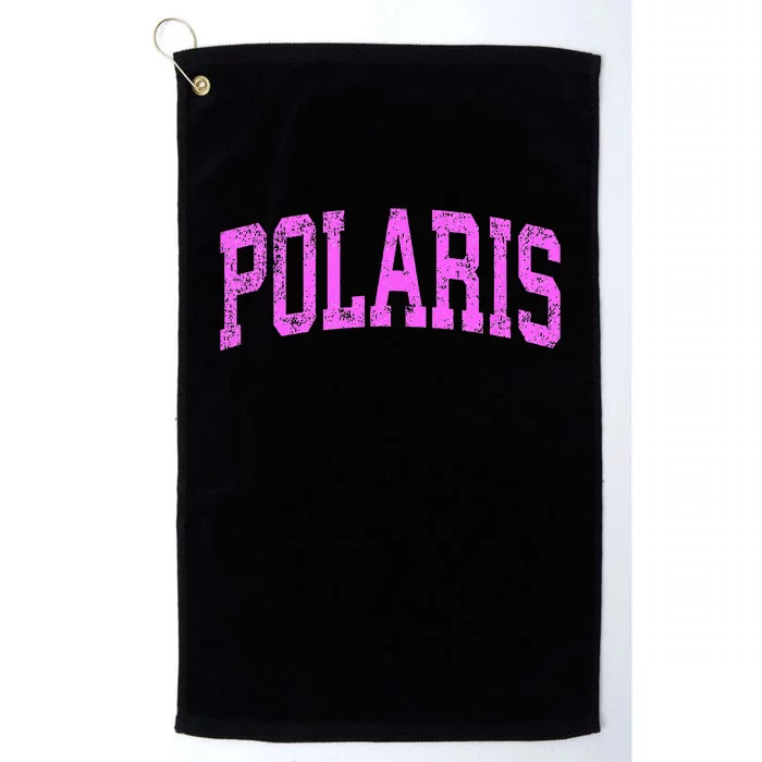 Polaris Montana MT Vintage Athletic Sports Pink Platinum Collection Golf Towel