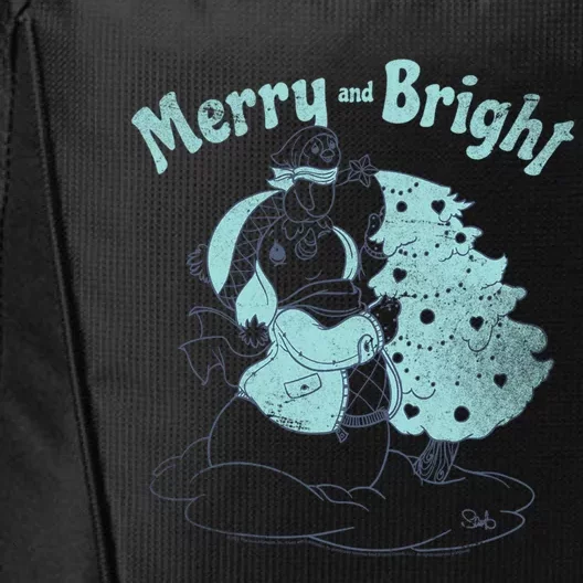 Precious Mots Merry And Bright Christmas Tree Cool Gift City Backpack