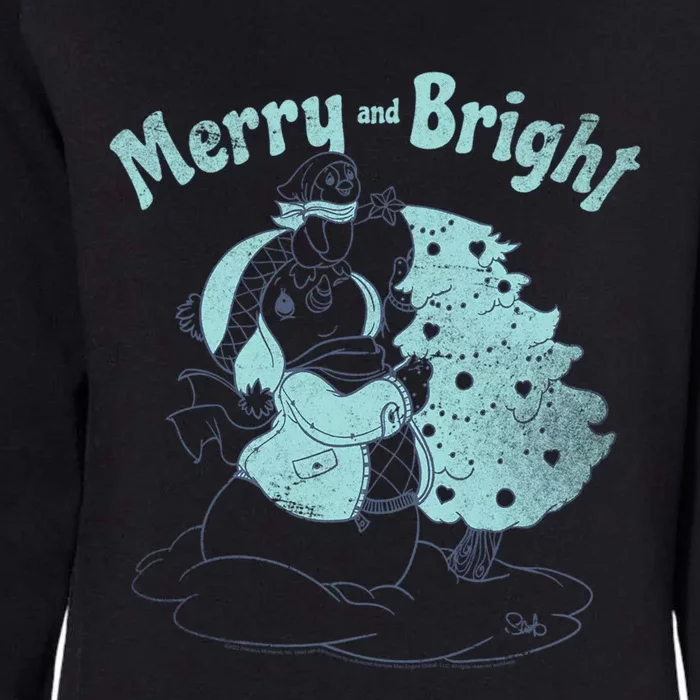 Precious Mots Merry And Bright Christmas Tree Cool Gift Womens California Wash Sweatshirt