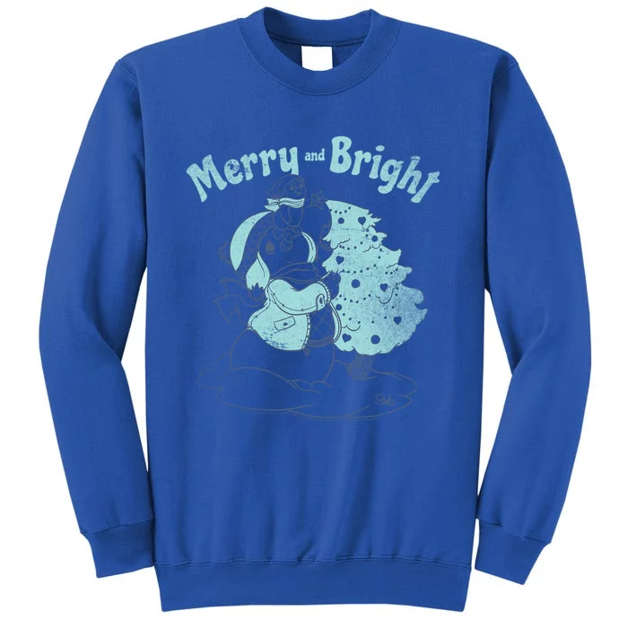 Precious Mots Merry And Bright Christmas Tree Cool Gift Tall Sweatshirt