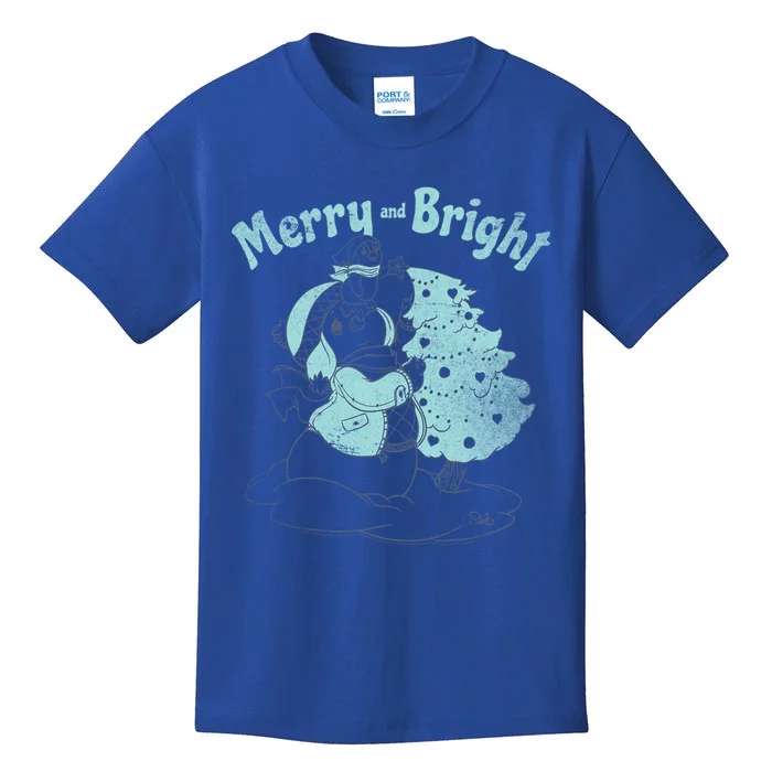 Precious Mots Merry And Bright Christmas Tree Cool Gift Kids T-Shirt