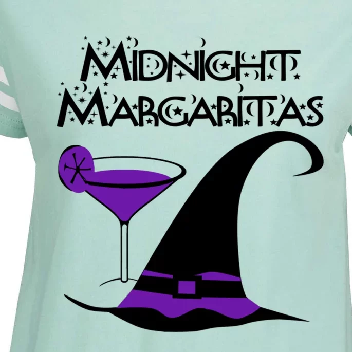 Purple Midnight Margaritas! Halloween Cheeky Witch Gift Enza Ladies Jersey Football T-Shirt