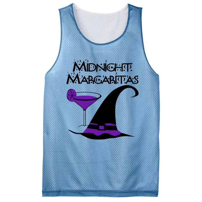 Purple Midnight Margaritas! Halloween Cheeky Witch Gift Mesh Reversible Basketball Jersey Tank