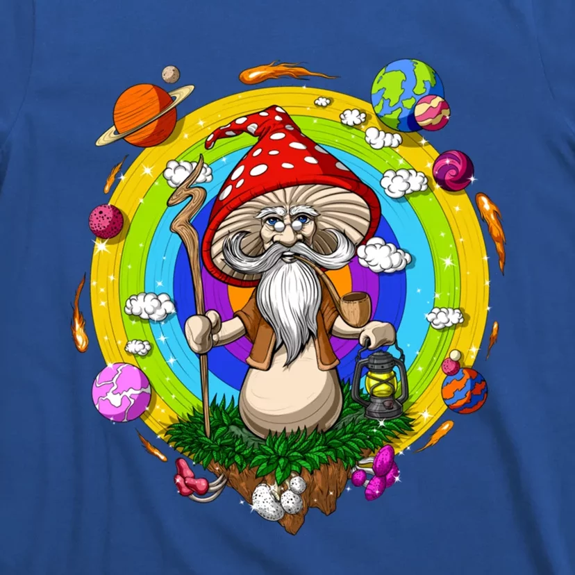 Psychedelic Magic Mushroom Buddha Yoga Meditation Spiritual Gift T-Shirt