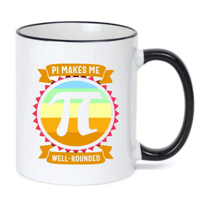 Pie Makes Me Well Rounded Pie Day 3.14 Black Color Changing Mug