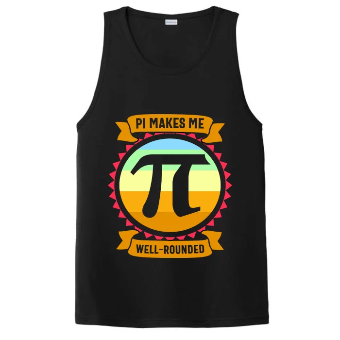 Pie Makes Me Well Rounded Pie Day 3.14 Performance Tank