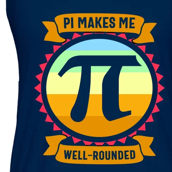 Pie Makes Me Well Rounded Pie Day 3.14 Ladies Essential Flowy Tank