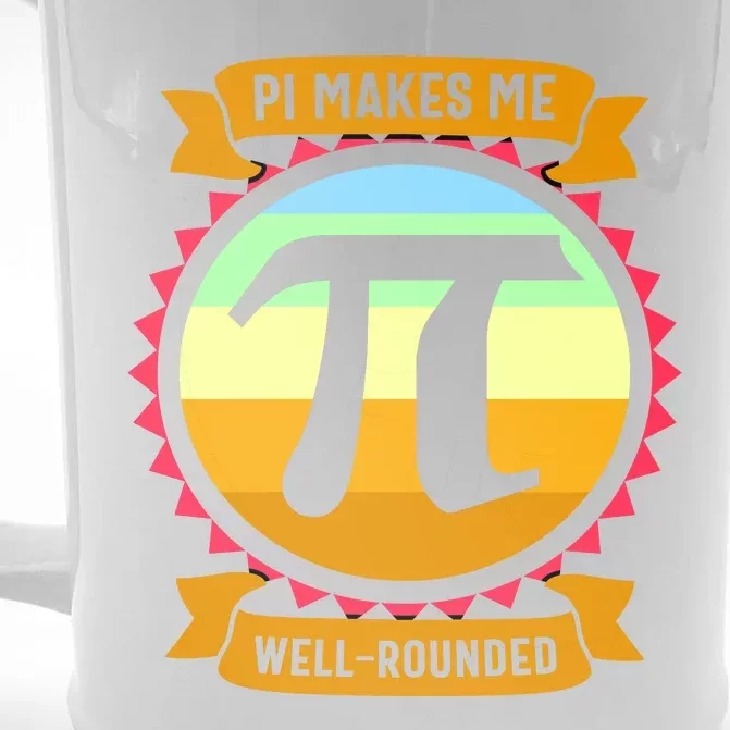 Pie Makes Me Well Rounded Pie Day 3.14 Front & Back Beer Stein