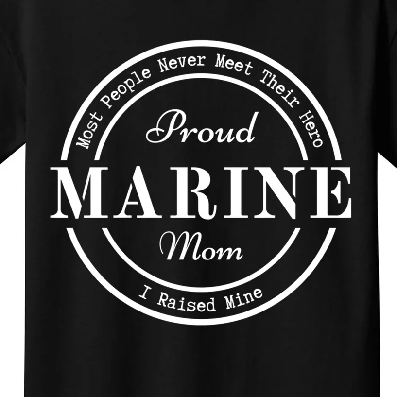 Proud Marine Mom Great Gift Kids T-Shirt