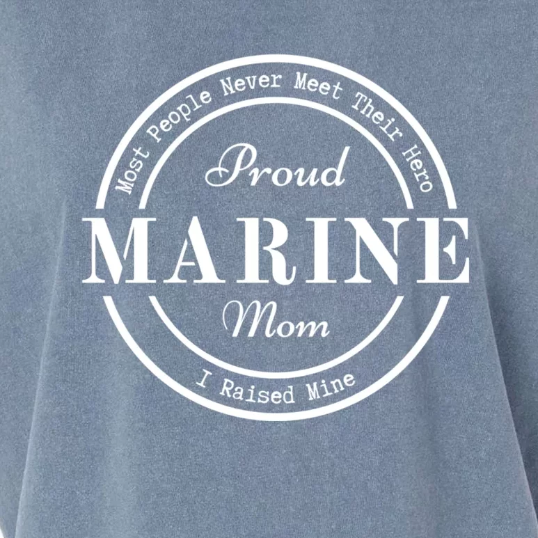 Proud Marine Mom Garment-Dyed Women's Muscle Tee