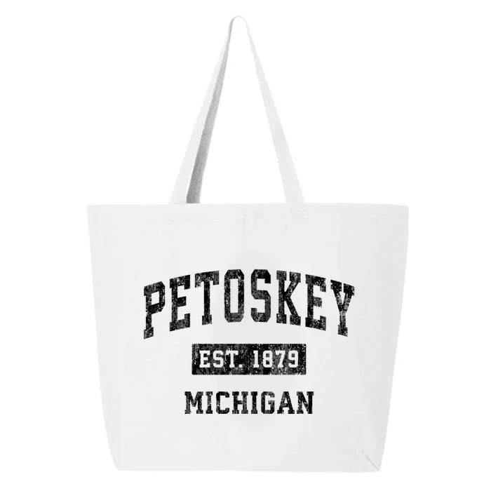 Petoskey Michigan Mi Vintage Established Sports Design 25L Jumbo Tote