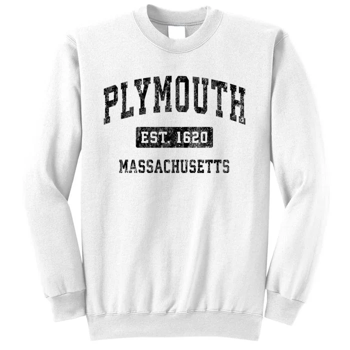 Plymouth Massachusetts Ma Vintage Established Sports Design Sweatshirt