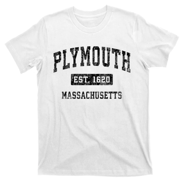 Plymouth Massachusetts Ma Vintage Established Sports Design T-Shirt