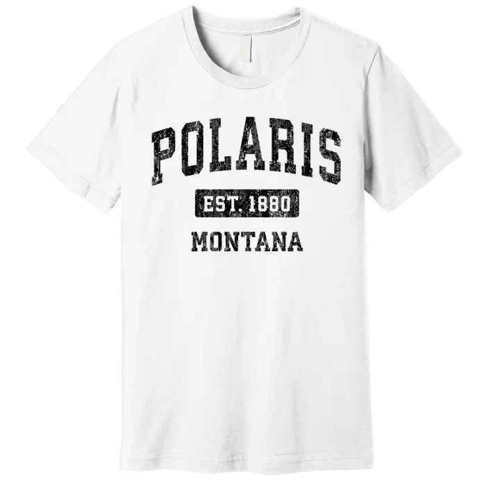 Polaris Montana Mt Vintage Established Sports Design Premium T-Shirt