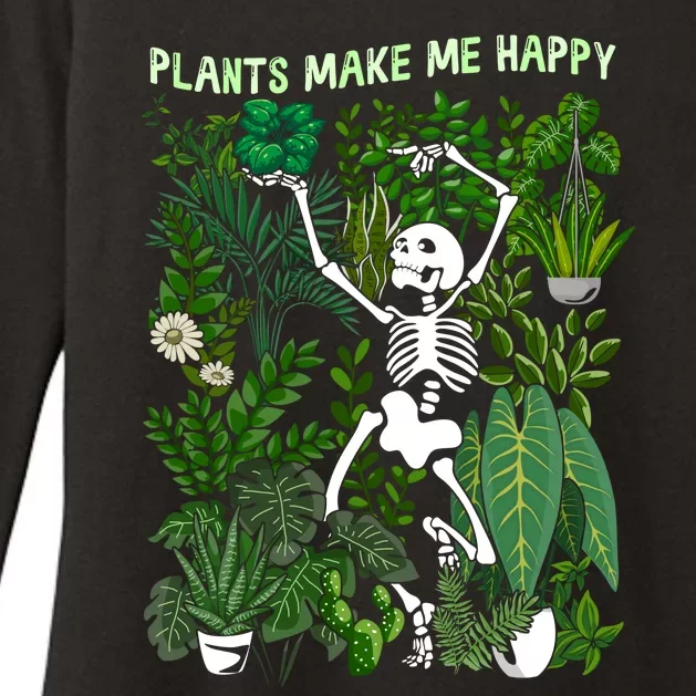 Plants Make Me Happy Womens CVC Long Sleeve Shirt