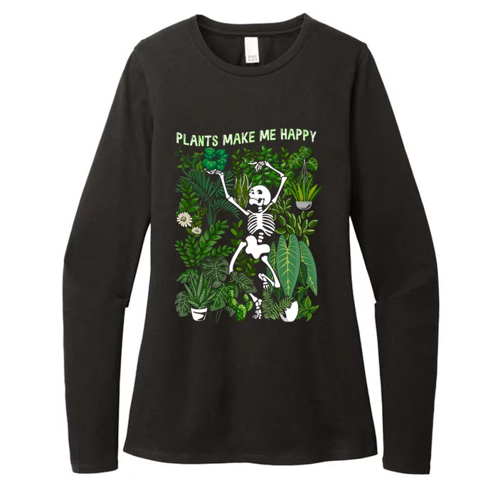 Plants Make Me Happy Womens CVC Long Sleeve Shirt