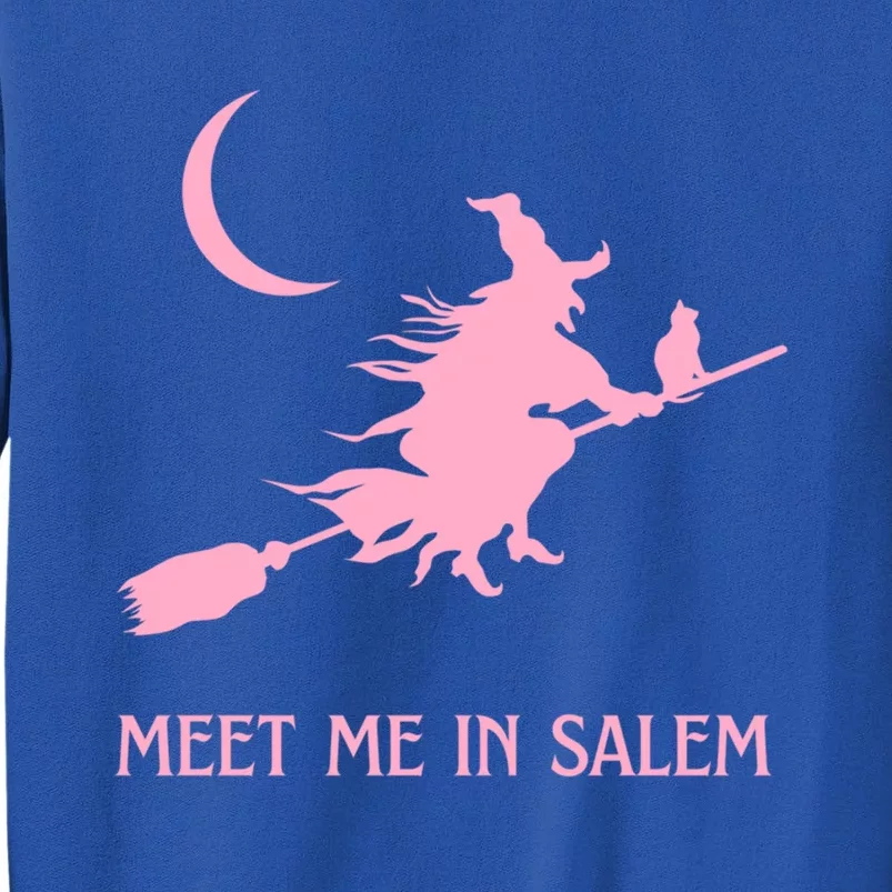 Pink Meet Me In Salem Witchcraft Massachusetts Witch Witchy Gift Sweatshirt