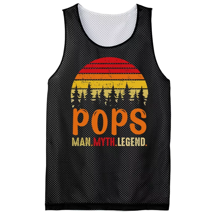 Pops Man Myth Legend Mesh Reversible Basketball Jersey Tank