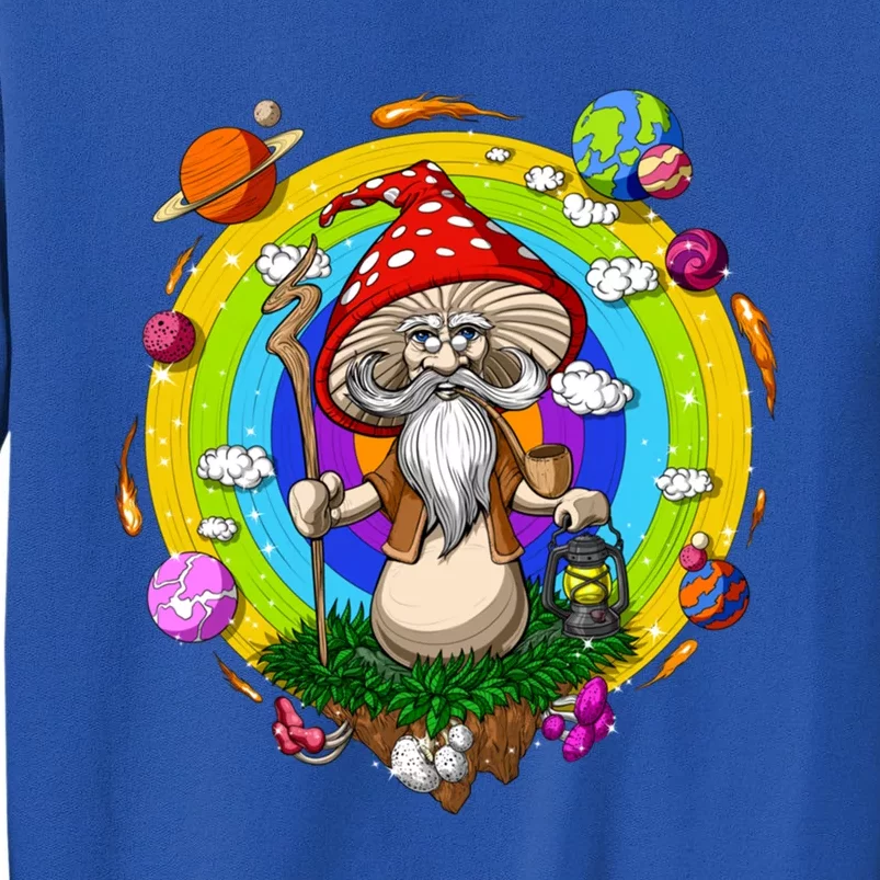 Psychedelic Magic Mushroom Buddha Yoga Meditation Spiritual Cool Gift Sweatshirt