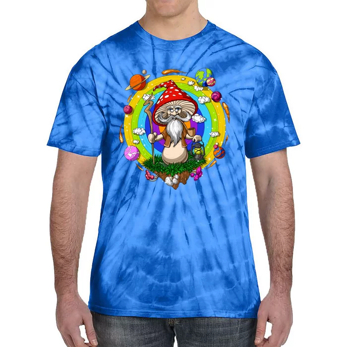 Psychedelic Magic Mushroom Buddha Yoga Meditation Spiritual Cool Gift Tie-Dye T-Shirt