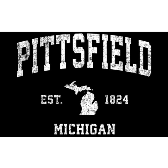 Pittsfield Michigan Mi Vintage Athletic Sports Bumper Sticker