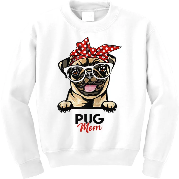 Pug Mom Mothers Day Dog Lovers Gifts For Kids Sweatshirt