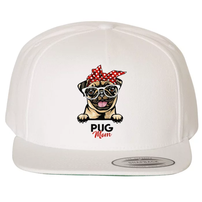 Pug Mom Mothers Day Dog Lovers Gifts For Wool Snapback Cap