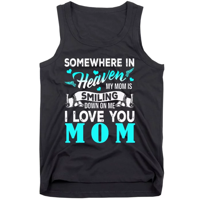 Proud My Mom In Heaven Happy Mother's Day Proud Of Mom Tank Top