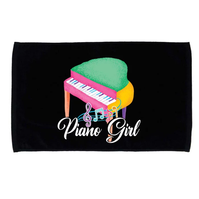 Piano Musical Notes Instrut Musician Pianist Gift Microfiber Hand Towel