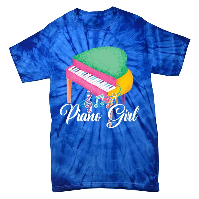 Piano Musical Notes Instrut Musician Pianist Gift Tie-Dye T-Shirt