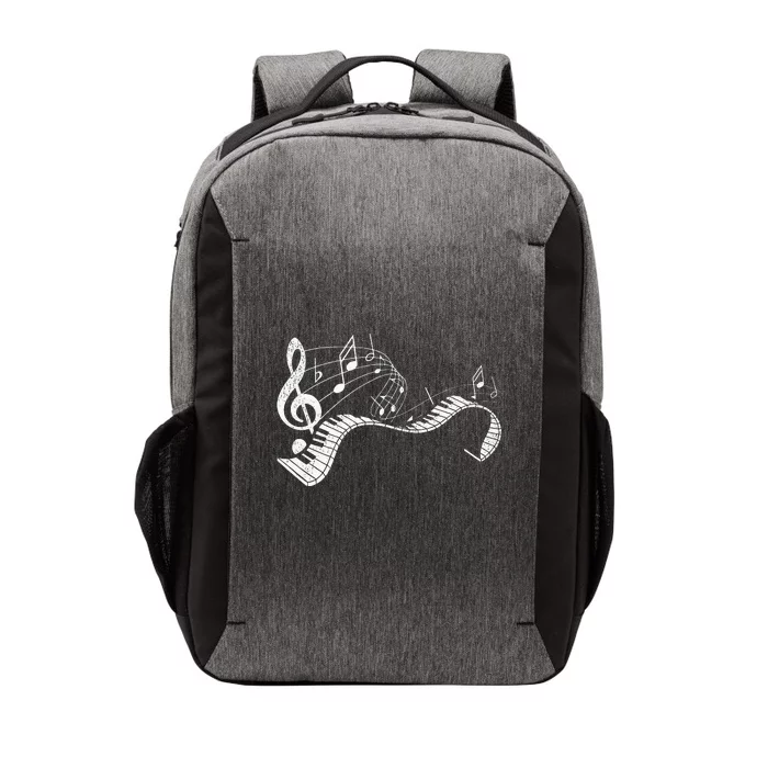 Pianist Music Notes Treble Clef Piano Player Keyboard Piano Vector Backpack